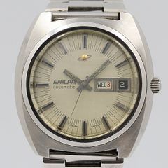 ENICAR 自動巻き メンズ 腕時計 167-07-111 ブラウン - メルカリ