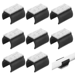 プロテクター用 直径25mm ミーティングチェア パイプ椅子 椅子フットマット 騒音防止 滑り止め キズ防止 椅子用 フェルト家具フットパッド パイプ椅子脚カバー 椅子脚カバー U字型【8個セット】長方形 椅子足チップ EsiFare