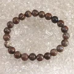 H&E社　ヴォルテクサイト　8mm玉ブレスレット  15.1g 【榎本通商 15539】