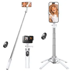 新品 【独創四脚・0負担・超ミニサイズ】自撮り棒 じどり棒 スマホスタンド 安定性アップ スマホ 四脚 コンパクト 軽量 セルカ棒 折りたたみ式 最大103cmまで selfie stick 分離式リモコン 充電式 Bluetooth じどりぼう 9段階伸縮