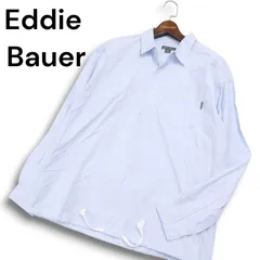Eddie Bauer エディーバウアー ロゴ★ 長袖 ハーフボタン プルオーバー オックスフォード シャツ Sz.S メンズ アウトドア