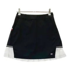 サイズ：XS TOMMY HILFIGER GOLF トミー ヒルフィガーゴルフ  裾プリーツ ストレッチスカート  ブラック系 [240101525433] ゴルフウェア レディース ストスト