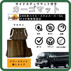 トヨタ200系ハイエースバンスーパーGLワイド用カーゴマット ...