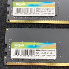 Silicon Power / /メモリ / 16GB(8GB×2枚） / DDR4-2666 / PC4-21300 / SP008GBLFU266B02 /シリコンパワー sp【834】
