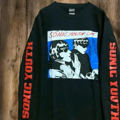 ⭐︎ ソニックユース Sonic Youth ライブ LIVE 黒 バンド Tシャツ 長袖 ロンT 古着 ビンテージ ヴィンテージ vintage 音楽 ミュージック ロック アーティスト 人物 袖 スリーブ プリント 秋 冬 2505  2600 p10/