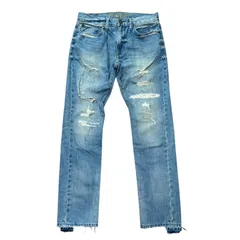 AMERICAN EAGLE SLIM スリム テーパードデニム クラッシュ リペア加工 サイズ29 メンズM アメリカンイーグル