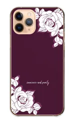 iPhone12 mini  ケース ハードケース アイフォン12 ミニ スマホケース お花 花柄 薔薇 バラ フラワー エレガント ゴシック おしゃれ 大人可愛い ボルドー パープル 携帯ケース スマホカバー 携帯カバー 送料無料 カラー03