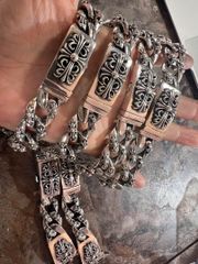 ⭐️SG（I） Watch シルバーソード全花ウォッチベルト 17cm 刻印有 