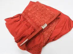 【一輝堂】【着物】和装小物　帯締め帯揚げセット　平組　中抜き絞り　25w01-499