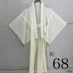 トールサイズ単衣訪問着白糸紬裄68センチ蛍に桔梗