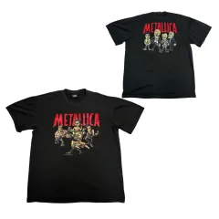 METALLICA(メタリカ) 似顔絵 バンドTシャツ 水素ロッド カーキ