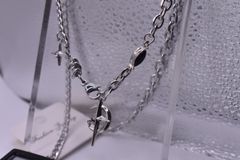 30.再販！ユニセックス 月と星 ネックレス