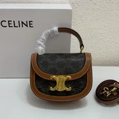 CELINE ショルダーバッグ ブラック/ブラウン-MM輸入