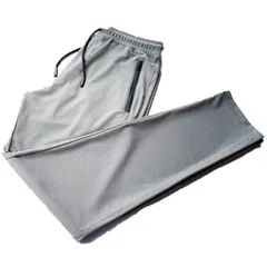 [IBUKI-STYLE] ジョガー パンツ メンズ 接触冷感 涼しい 冷感 速乾 スポーツ ランニング ストレッチ スウェット 大きいサイズ スキニー ロング ジャージ スウェットパンツ ゼッケン 素材 体操服 卓球 だぼだぼ ダサい [シルバー] [XL]