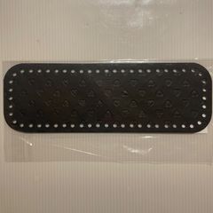 【編み物作品用底板】24cm×8cm56目 ハート型押し nozomiさん製作 ロシアヤーン かぎ針編み ハンドメイド バッグ 糸 tシャツヤーン ズパゲッティ