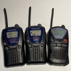 【通電のみ　現状品】KENWOOD　特定小電力トランシーバー　DEMITOSS20  2点とUBZ-LH20  1点　合計3点まとめ売り