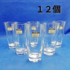 ADERIA　アデリア　石塚硝子　口部強化　Ｈ･AＸ　ロッソ１２　グラス　タンブラー　 １２個　レトロ　新品未使用