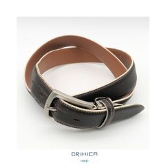 ORIHICA オリヒカ ベルト 12 本革 オフィス ビジネス メンズ ダークブラウン Lサイズ USED