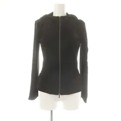 ベロアノワール バイ フォクシー ニューヨーク VELOUR NOIR by FOXEY NEW YORK パワーショルダーパーカー ジップアップ 38 ダークブラウン 33177 /DF ■OSのサムネイル