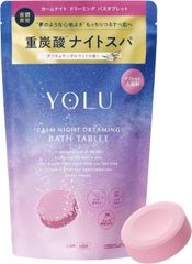 K068	入浴剤　YOLU ヨル　入浴料 カームナイト ドリーミング バスタブレット 6錠入り　アロマ　ダフネ＆サンダルウッドの香り　ちょっと贅沢　夜　入浴タイム　ゆっくり　温まって　お疲れ様　いたわって　重炭酸　炭酸アワ	4582521689330