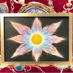 奇跡報告多】守護開運アート☆大天使ミカエルA4宇宙エネルギー【送料無料額縁付】