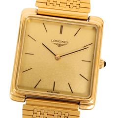 LONGINES ロンジン スクエア 手巻き 腕時計 ゴールド 正規品 / C622