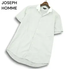 JOSEPH HOMME ジョセフ オム 春夏 襟切替★ ドット総柄 半袖 シャツ Sz.48 メンズのサムネイル