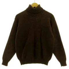 ポールスミスコレクション PAUL SMITH COLLECTION ニット セーター タートルネック 長袖 厚手 ウール ブラウン 茶 Lのサムネイル