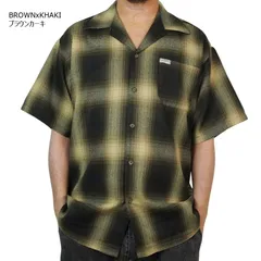 当店別注！ CALTOP キャルトップ カルトップ　メンズ シャツ　スペシャルオーダー 7007 OMBRE SHORT SLEEVE SHIRTS　開襟 オープンカラーオンブレ ショートスリーブシャツ　ブラウン×カーキ