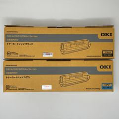 【新品未使用品】OKI 沖電気工業 トナーカートリッジ  TC-C3BK1(ブラック)  TC-C3BC1(シアン)