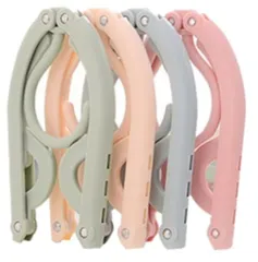 【色指定不可】折りたたみハンガー 4本セット 携帯用 旅行ハンガー [定形外郵便、送料無料]mer002