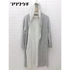 ◇ UNITED ARROWS green label relaxing コットン ニット コート コーディガン グレー レディース 【中古】 【1002798985063】