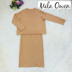 Mila Owen　ミラ オーウェン　セットアップ　ニットカットソー・スカート　サーモンピンク