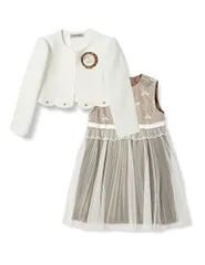 ベージュ_130 [デコラピンキーズ フォーマルドレス フォーマル ガールズ ベージュ 130cm