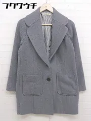 ■ MAJESTIC LEGON マジェスティックレゴン 長袖 チェスターコート サイズF グレー レディース  【1110120005799】のサムネイル