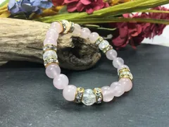 パワーストーン ブレスレット アラゴナイト&クラック水晶  天然石 8mm（シルバー）レディース 女性  数珠ブレス 開運 プレゼント ギフト [20]