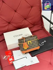 【今日特価】CELINE VANITY Cosmetic Bag - セリーヌ ヴァニティ コスメバッグ-WTO輸入1
