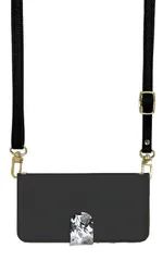 iPhone15Pro  ケース 手帳型 iPhone15 プロ スマホケース スマホショルダー レザー ストラップ 花柄 大理石 薔薇 かわいい 調節可能 130cm  カラー08