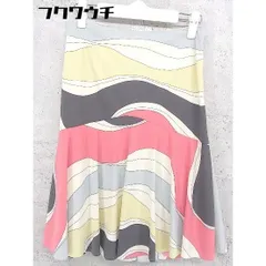 ◇ INED イネド サイドジップ 総柄 膝丈 フレア スカート サイズ9 マルチ レディース 【中古】 【1002802229435】のサムネイル