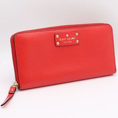 開店セール☆新品未使用 美品 ケイトスペード レザー ロゴ ラウンド