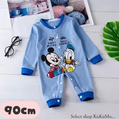 ミッキーとドナルドのプリントロンパース