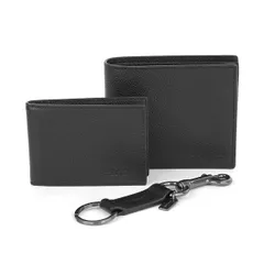 新品 コーチ COACH 2つ折り財布 3-IN-1 ウォレット＆キーリング ギフトセット ブラック