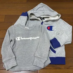 チャンピオン　champion  キッズ　セット売り　トップス　長袖　パーカー　長袖　グレー　男女兼用　110㎝