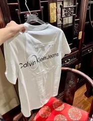 【正規品】カルバンクライン(CK) プレミアムコットン Tシャツ 男女兼用 カップルコーデ ゆったりフィット シンプルデザイン