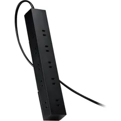 エレコム 電源タップ 回転機能タップ 雷サージ付 ホコリシャッター付 固定＆吊下可能 上面5個口 側面5個口 計10個口 3.0m ブラック T-KF04-21030BK