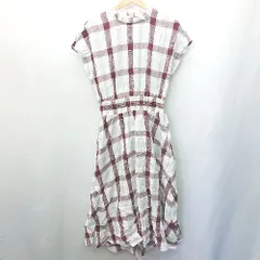 ◇ ◎●未使用● ROPE PICNIC ロペピクニック 総柄 半袖 ロング ワンピース サイズ40 レッド系 レディース E  【1408060036189】