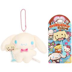 シナモロール 不二家棒付きチョコレート＆マスコットホルダー セット サンリオ sanrio キャラクター