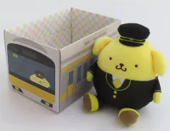 【中古】ぬいぐるみマスコット・ぬいぐるみバッジ ポムポムプリン 電車BOX付ぬいぐるみマスコット 「サンリオキャラクターズ」
