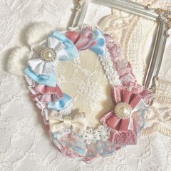 【トレカケース006】うさ耳×水色ピンク