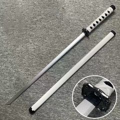 『直刃木刀 高山楠竹製 未開刃 鞘付 / ABS 樹脂鞘 全長 100cm』武術稽古用 / インテリアデコ / 子供・男性向けギフト｜安全性・軽量・耐久性兼備